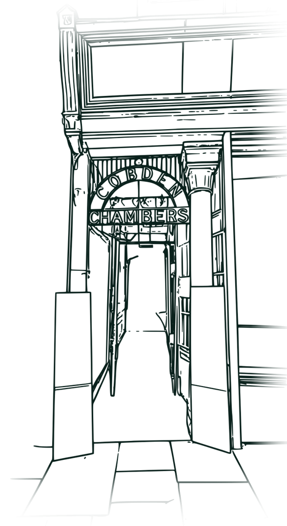 Entrance to Cobden Chambers